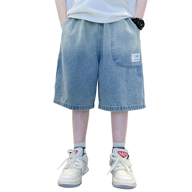 New Casual Kids Casual Denim Shorts For Boys Stylish Loose Fit Summer Shorts Teenage Child Cotton Knee-Length Jeans With Pocket
New Casual Kids Casual Denim Shorts For Boys Stylish Loose Fit Summer Shorts Teenage Child Cotton Knee-Length Jeans With Pocket