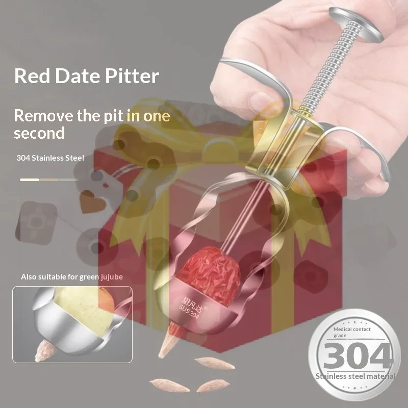 Stainless Steel Red Date Pitter Jujube Corer Cherry Olive Pitter Fruit Corer Remover Tool Hawthorn Cherry Pitting Kitchen Gadget
Stainless Steel Red Date Pitter Jujube Corer Cherry Olive Pitter Fruit Corer Remover Tool Hawthorn Cherry Pitting Kitchen Gadget