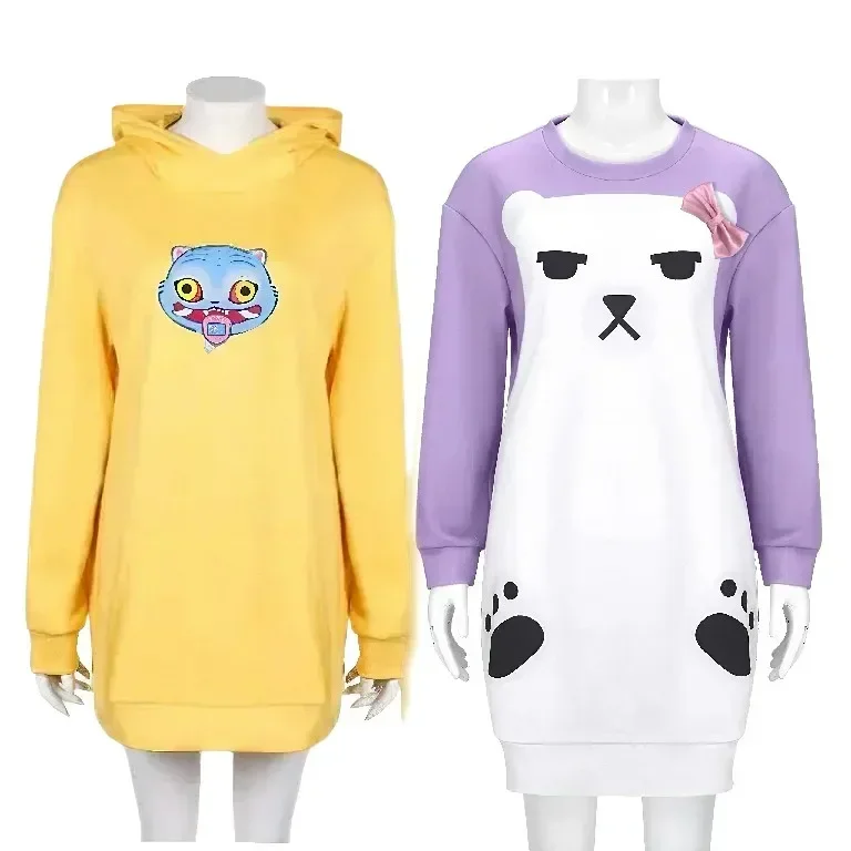 2026 KPop Zoey Косплей Mira Фиолетовая пижама Желтая толстовка с капюшоном Костюм на Хэллоуин Карнавальная одежда для вечеринок 
2026 KPop Zoey Косплей Mira Фиолетовая пижама Желтая толстовка с капюшоном Костюм на Хэллоуин Карнавальная одежда для вечеринок