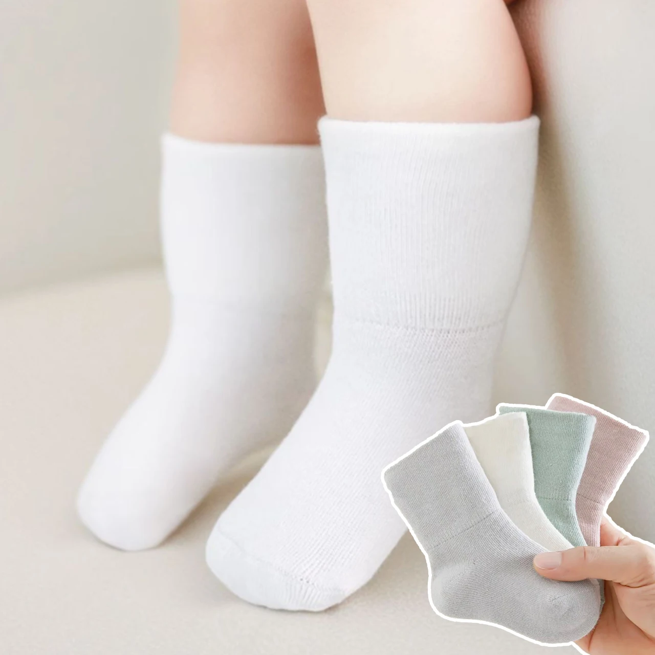 Solid Color Baby Cotton Socks Spring Autumn Middle Tube Sock 0-1Year Infant Footwear Boy Girl Children Comfortable Cotton Socks
Solid Color Baby Cotton Socks Spring Autumn Middle Tube Sock 0-1Year Infant Footwear Boy Girl Children Comfortable Cotton Socks