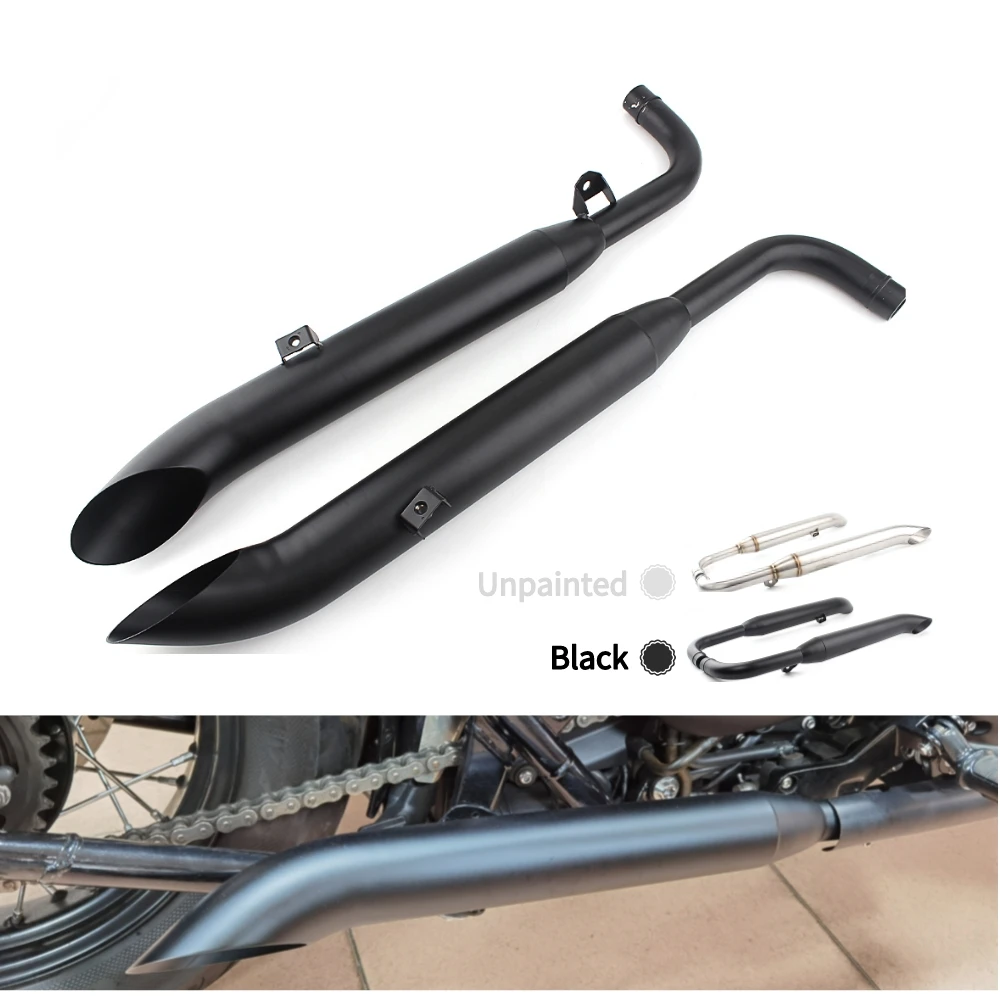 Motorcycle Steel Exhaust System Exhaust Pipes Strong Horseshoe Sound w/ Heat Shield For Triumph Speed Master Bobber T100 T1200
Motorcycle Steel Exhaust System Exhaust Pipes Strong Horseshoe Sound w/ Heat Shield For Triumph Speed Master Bobber T100 T1200