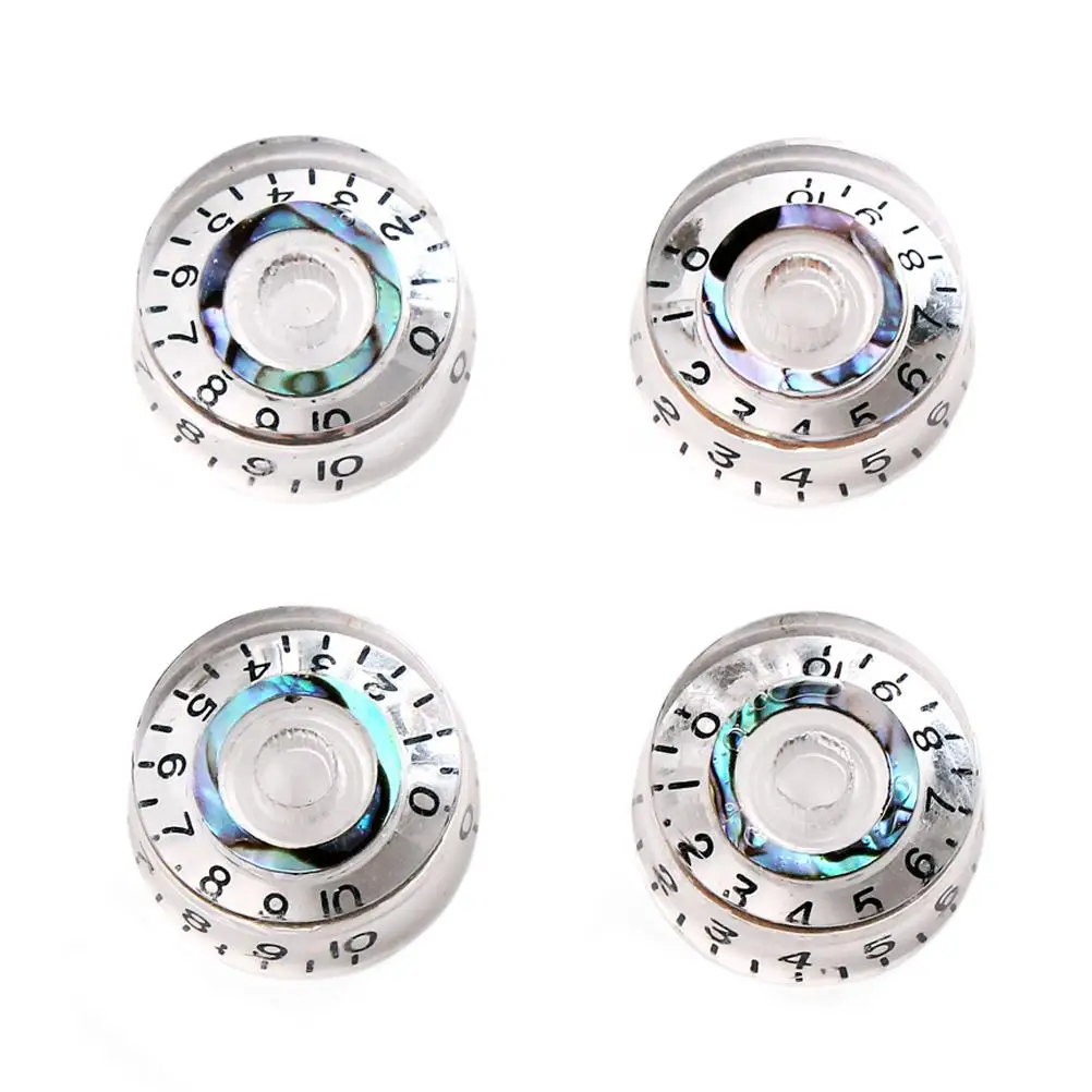 4PCS Transparent Knobs for Electric Guitar Volume Tone Control Durable Replacement Parts Accessories Musical Instruments
4PCS Transparent Knobs for Electric Guitar Volume Tone Control Durable Replacement Parts Accessories Musical Instruments