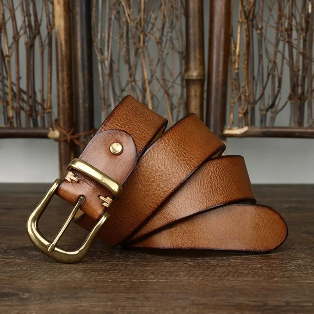 3.8CM Genuine Leather Belt Trendy Brand Luxury Design Pure Cowhide Jeans Belts Versatile High-end Pin Buckle Belt
3.8CM Genuine Leather Belt Trendy Brand Luxury Design Pure Cowhide Jeans Belts Versatile High-end Pin Buckle Belt