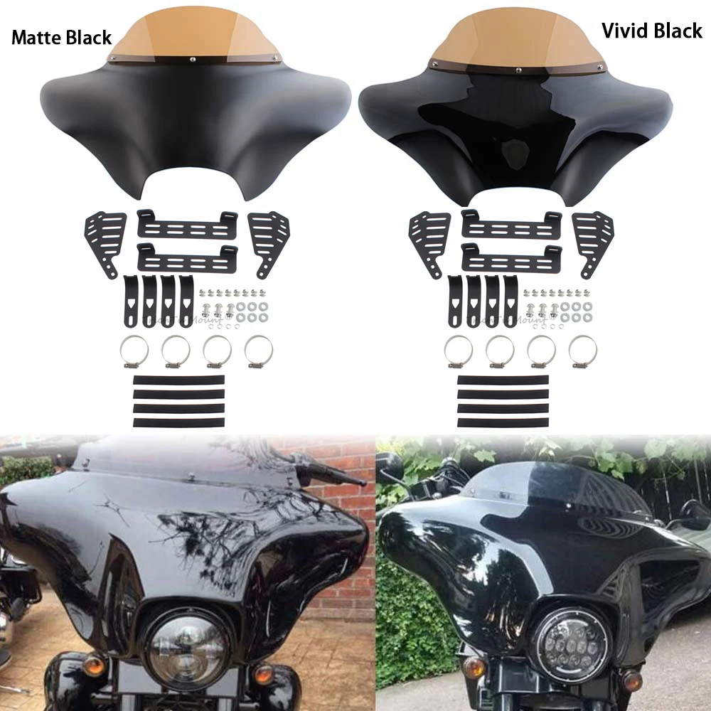 Аксессуар для мотоцикла, передний крыло летучей мыши, внутренний внешний обтекатель, лобовое стекло для Harley Electra Street Glide Road King Honda Suzuki Yamaha 
Аксессуар для мотоцикла, передний крыло летучей мыши, внутренний внешний обтекатель, лобовое стекло для Harley Electra Street Glide Road King Honda Suzuki Yamaha