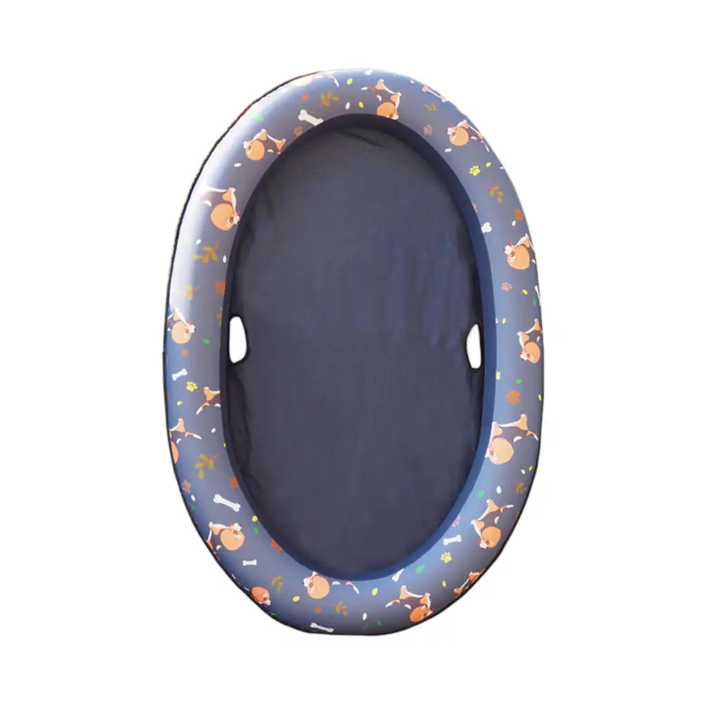 Pet Swimming Pool Raft Inflatable PVC Pool Raft with Printing Pattern Outdoor Water Playing Toy, Blue
Pet Swimming Pool Raft Inflatable PVC Pool Raft with Printing Pattern Outdoor Water Playing Toy, Blue
