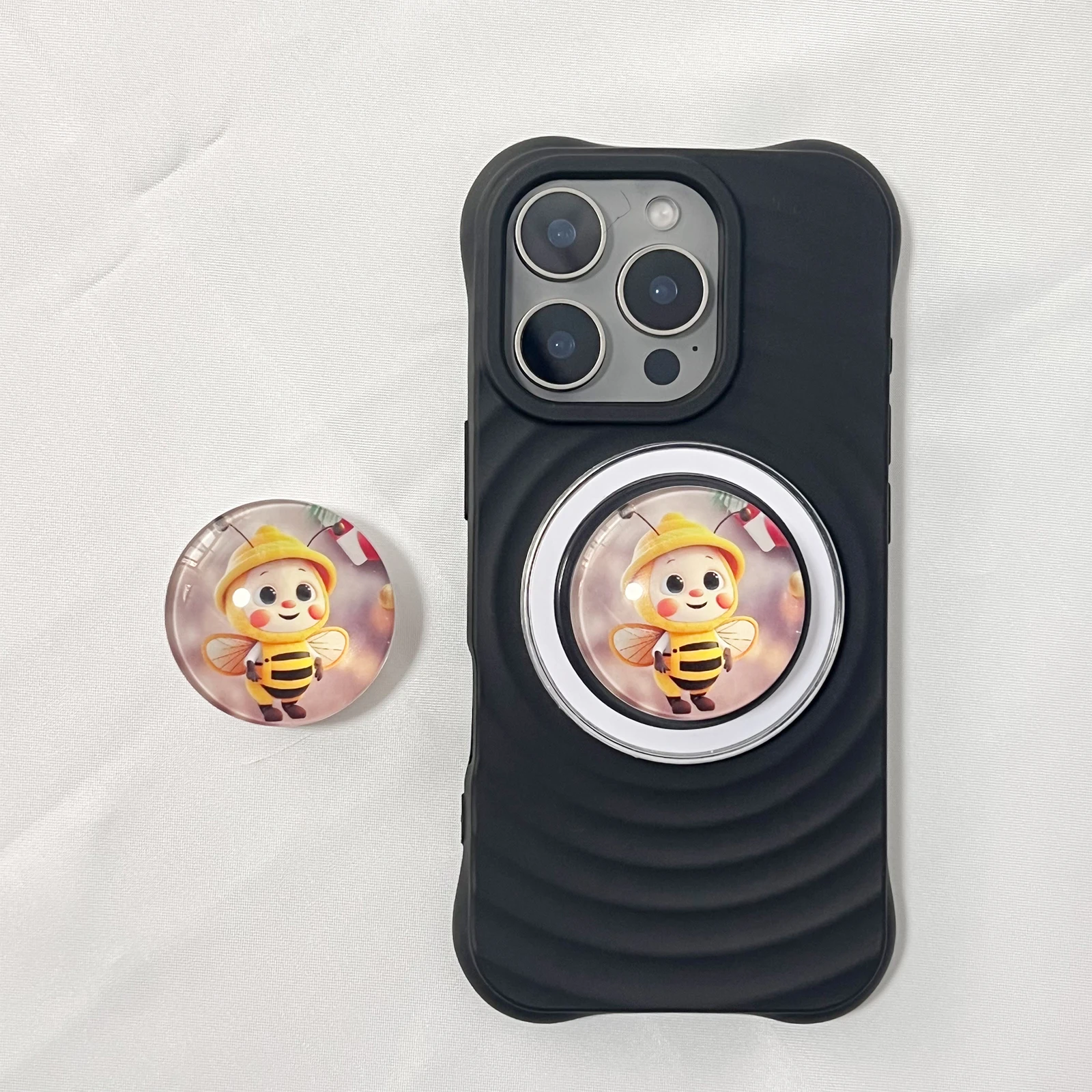 Cute 3D Crystal Ball Lovely Bee Phone Holder Case Stand For Magnetic Bracket For iPhone 17 iPhone 16Pro Griptok
Cute 3D Crystal Ball Lovely Bee Phone Holder Case Stand For Magnetic Bracket For iPhone 17 iPhone 16Pro Griptok