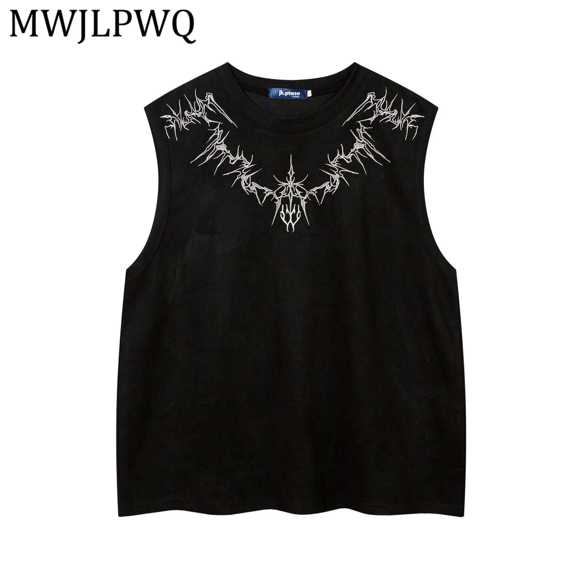 MWJLPWQ 2026 Summer New American Street Suede Vest Men's High Street Heavy Embroidery Design Loose Sleeveless Fashion Tops 13201
MWJLPWQ 2026 Summer New American Street Suede Vest Men's High Street Heavy Embroidery Design Loose Sleeveless Fashion Tops 13201