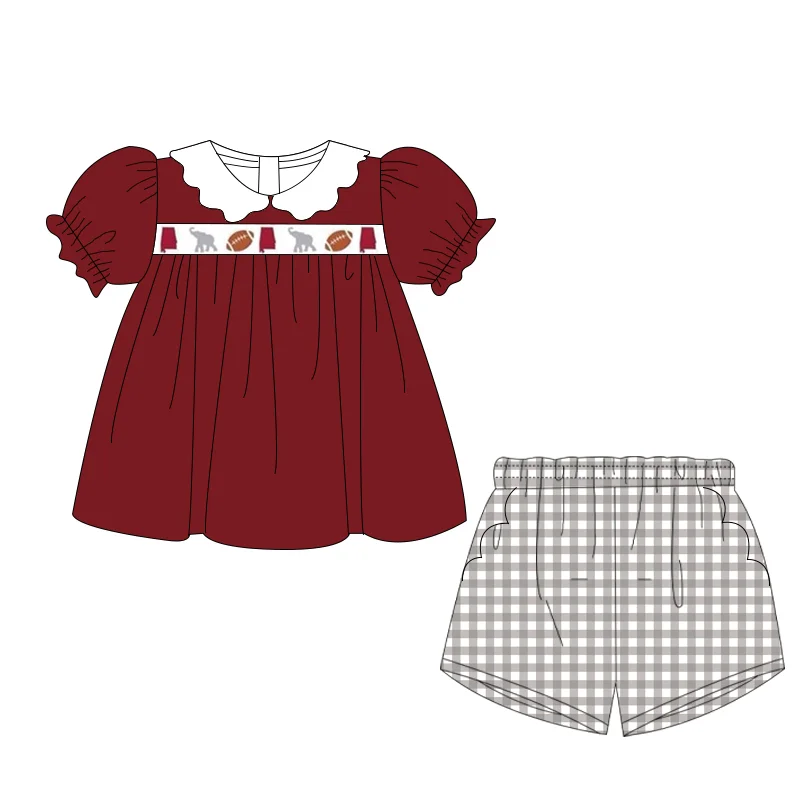 Toddler boutique children's set short-sleeved elastic elephant print shorts plaid girl boy shorts plaid set baby shorts elastic
Toddler boutique children's set short-sleeved elastic elephant print shorts plaid girl boy shorts plaid set baby shorts elastic