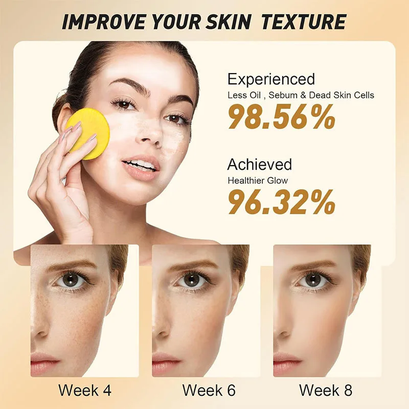 Очищающие подушечки с куркумой для отшелушивания с куркумой кислотой
Очищающие подушечки с куркумой для отшелушивания с куркумой кислотой