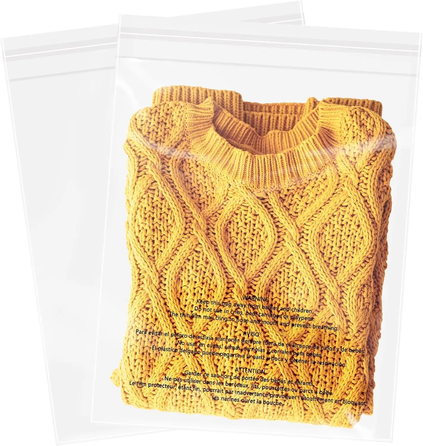 1000 Clear Poly Bags 11x14 Self Seal with Suffocation Warning for Shipping Clothing
1000 Clear Poly Bags 11x14 Self Seal with Suffocation Warning for Shipping Clothing