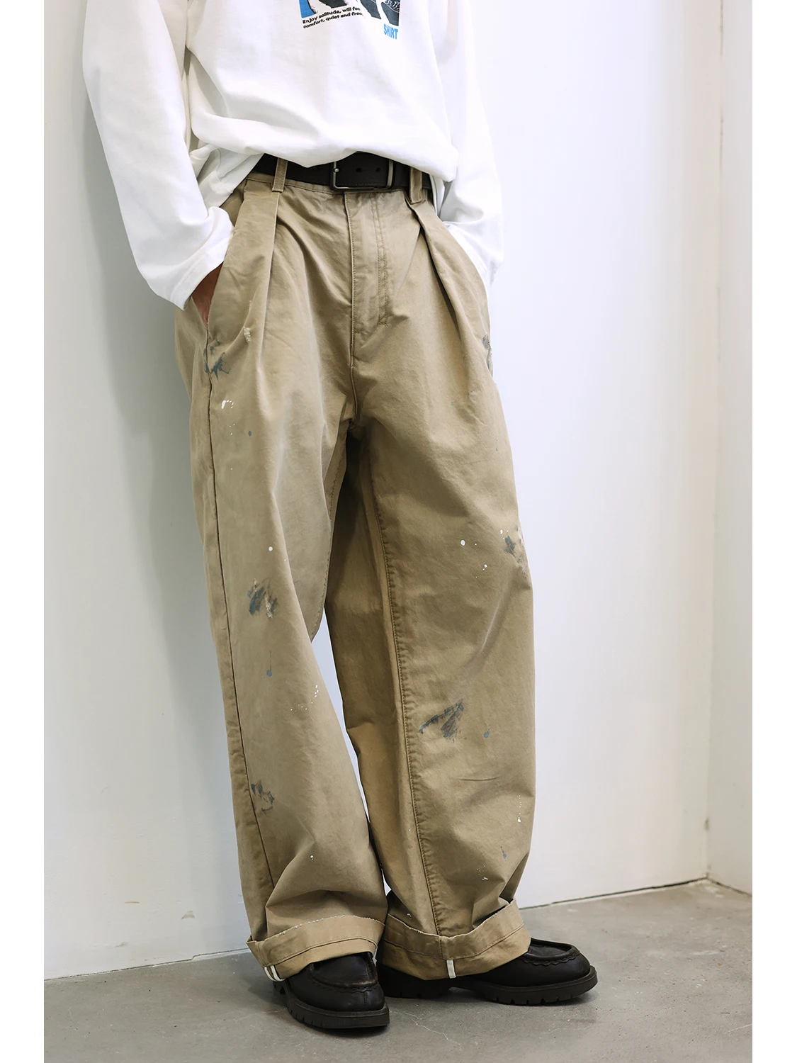 LH Store Японские прямые брюки в стиле ретро с чернилами, мужские свободные брюки из чистого хлопка, американские широкие повседневные длинные футболки...
LH Store Японские прямые брюки в стиле ретро с чернилами, мужские свободные брюки из чистого хлопка, американские широкие повседневные длинные футболки...