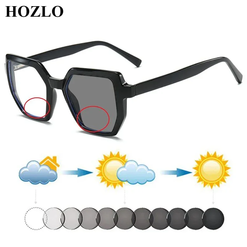 New Women TR90 Large Square Photochromic Bifocals Reading Sunglasses Men Hyperopia Spectacles Dark Glasses Look Near Far Gafas
New Women TR90 Large Square Photochromic Bifocals Reading Sunglasses Men Hyperopia Spectacles Dark Glasses Look Near Far Gafas