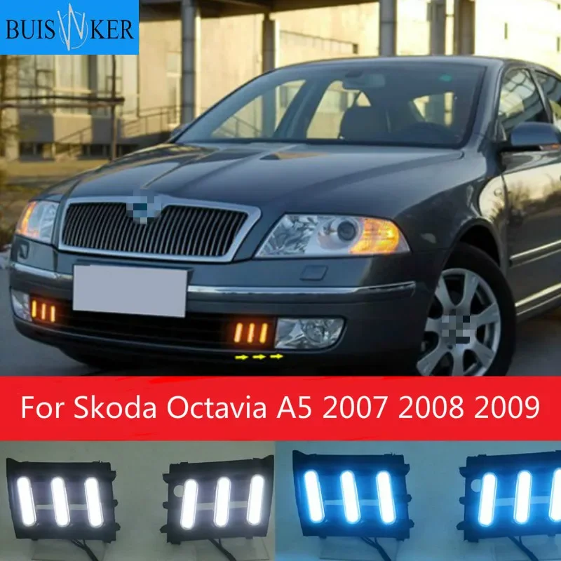 2PCs/set For Skoda Octavia A5 2007 2008 2009 waterproof daylight Car styling Daylight Daytime Running light led drl
2PCs/set For Skoda Octavia A5 2007 2008 2009 waterproof daylight Car styling Daylight Daytime Running light led drl