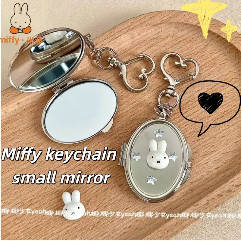 Miffy Y2K Creative Metal Flip Mirror Bag Charm - Light Subversive Style, Korean Aesthetic Pendant
Miffy Y2K Creative Metal Flip Mirror Bag Charm - Light Subversive Style, Korean Aesthetic Pendant
