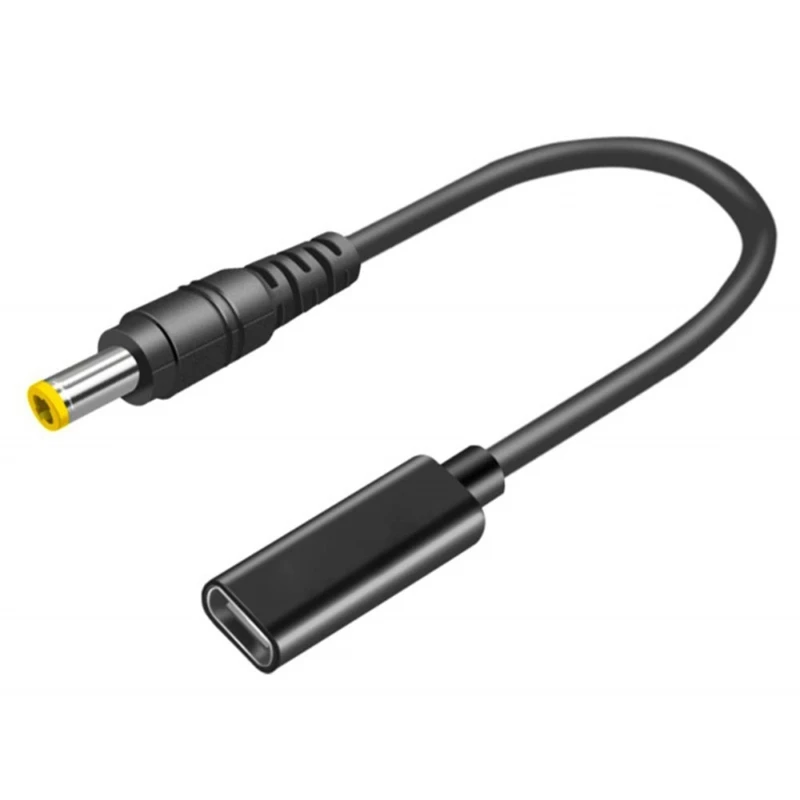 PD Charging Converter Cable TypeC to DC5.5x2.5mm Power Charging Cord for Laptops 18-20V 7.87inch Length
PD Charging Converter Cable TypeC to DC5.5x2.5mm Power Charging Cord for Laptops 18-20V 7.87inch Length