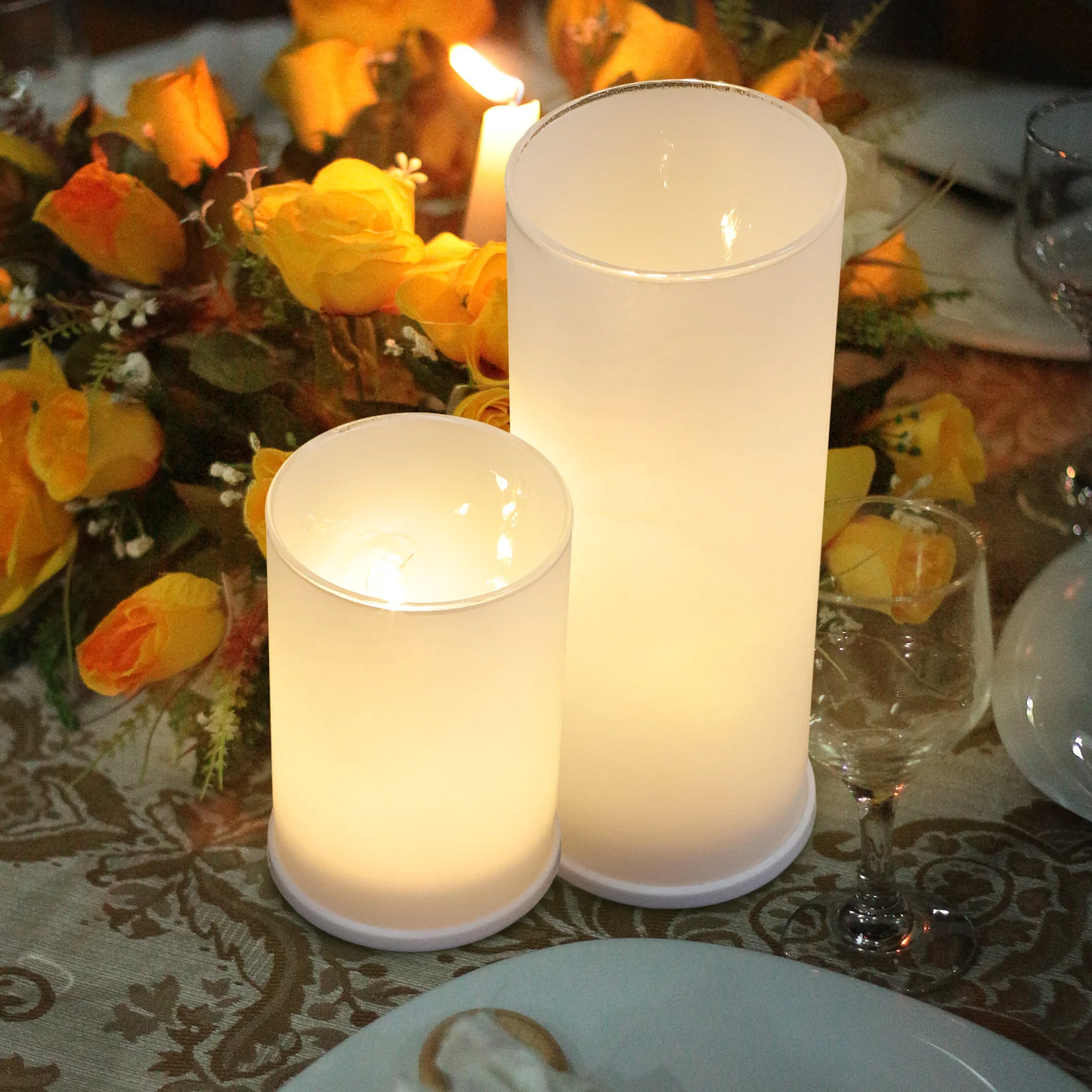 3pcs LED Electronic Candles Flameless Operated Glass Table Centerpiece Decoration Wedding Party Lamp Light
3pcs LED Electronic Candles Flameless Operated Glass Table Centerpiece Decoration Wedding Party Lamp Light