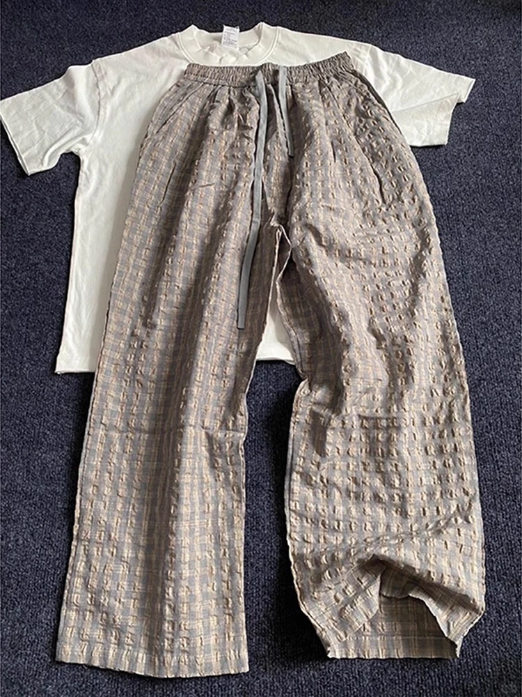 Мужские брюки Cleanfit в американском стиле ретро с ленивой драпировкой, прямые брюки с пузырьковой текстурой, темно-сохнущие широкие повседневные брюки
Мужские брюки Cleanfit в американском стиле ретро с ленивой драпировкой, прямые брюки с пузырьковой текстурой, темно-сохнущие широкие повседневные брюки