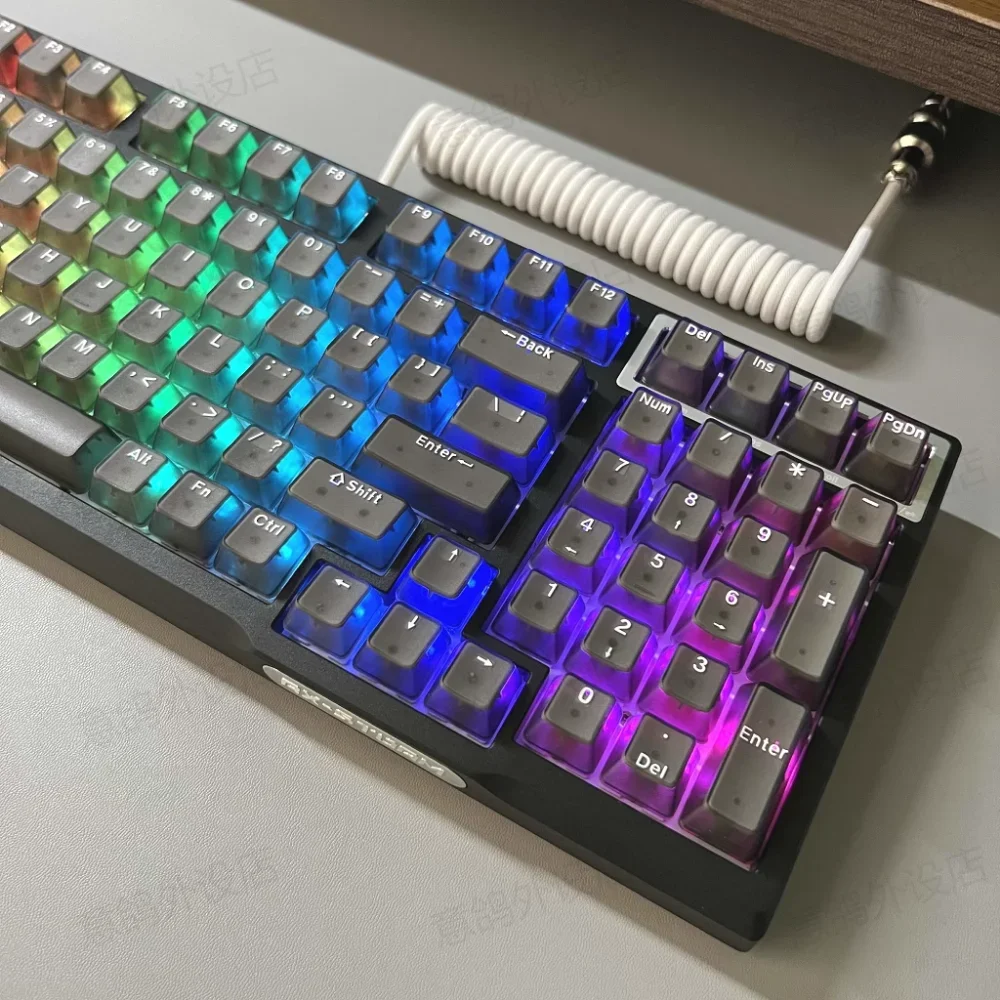 Translucent Transparent Keycaps, OEM Height, 131 Keys, PBT Material, Suitable for Cherry Gateron MX Switches, Gaming Keyboards
Translucent Transparent Keycaps, OEM Height, 131 Keys, PBT Material, Suitable for Cherry Gateron MX Switches, Gaming Keyboards