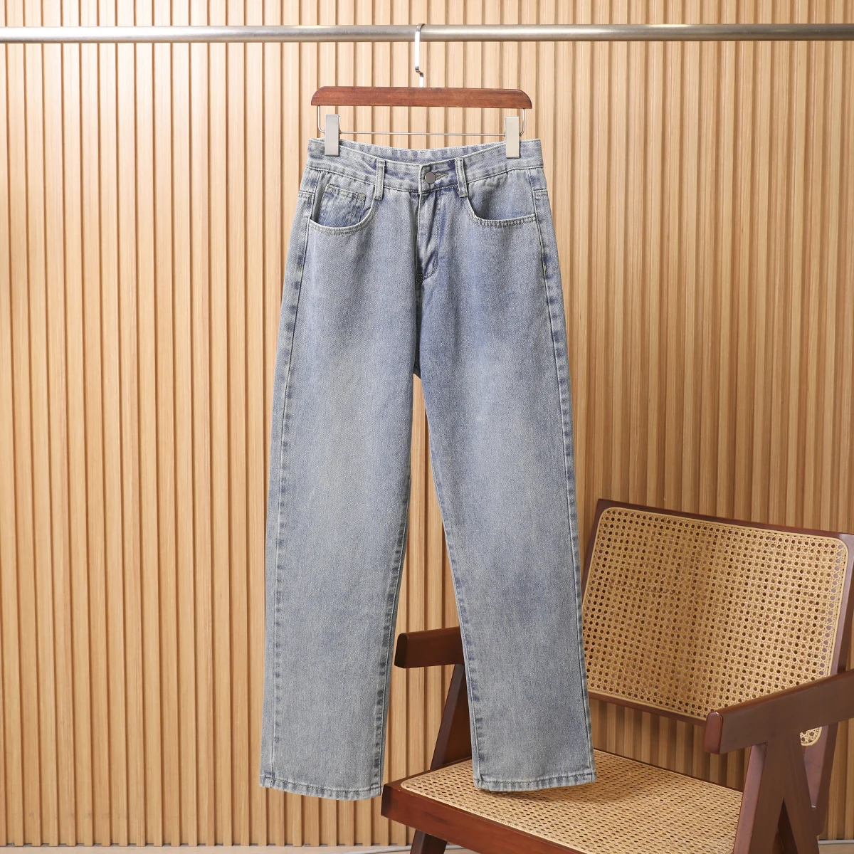 Retro Straight Leg Men's Jeans Summer Faionable Cotton Blend Denim Pants High Waist Long Trousers Casual High Elastici
Retro Straight Leg Men's Jeans Summer Faionable Cotton Blend Denim Pants High Waist Long Trousers Casual High Elastici