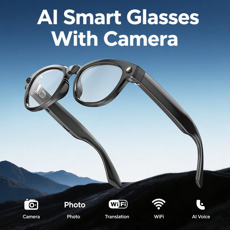 AI Translation Smart Sunglasses Men Women 2025 Wireless Bluetooth Call Headphones Touch Sport Sun Glasses Camera Video Eyewear
AI Translation Smart Sunglasses Men Women 2025 Wireless Bluetooth Call Headphones Touch Sport Sun Glasses Camera Video Eyewear