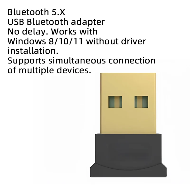Bluetooth receiver 5.3 driver-free desktop and laptop USB wireless Bluetooth adapter audio headset
Bluetooth receiver 5.3 driver-free desktop and laptop USB wireless Bluetooth adapter audio headset