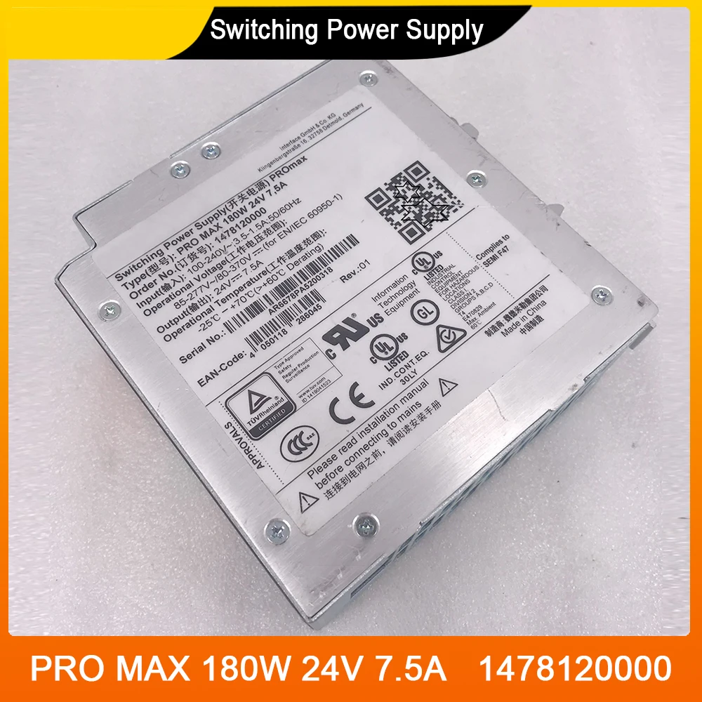 Новый PRO MAX 180Вт 24В 7,5А 1478120000 Импульсный источник питания для Витдмуллера
Новый PRO MAX 180Вт 24В 7,5А 1478120000 Импульсный источник питания для Витдмуллера