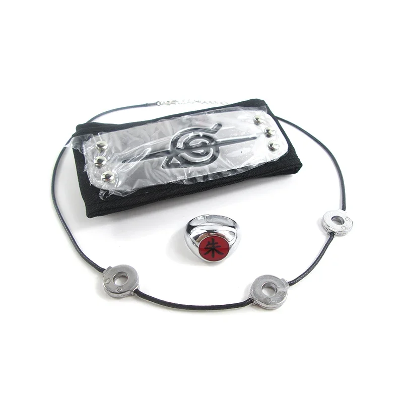 Cosplay Akatsuki Hidan Itachi Logo Headband Necklace Ring Kunai
Cosplay Akatsuki Hidan Itachi Logo Headband Necklace Ring Kunai