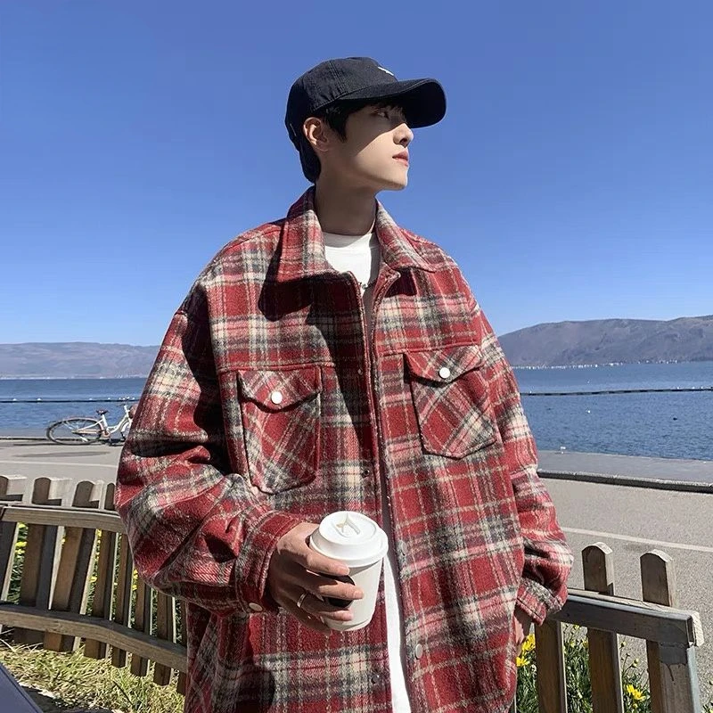 Jackets for Men Casual Spring and Autumn Loose Plaid Coats Male Fashion Clothing Lightweight Korean Fashion Plus Size U111
Jackets for Men Casual Spring and Autumn Loose Plaid Coats Male Fashion Clothing Lightweight Korean Fashion Plus Size U111