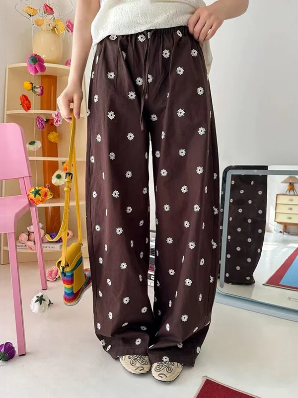 New Summer 2026 Drawstring Loose Cotton Linen Pants Daisy Embroidery Casual Straight Leg Trousers for Women Breathable Long P...
New Summer 2026 Drawstring Loose Cotton Linen Pants Daisy Embroidery Casual Straight Leg Trousers for Women Breathable Long P...
