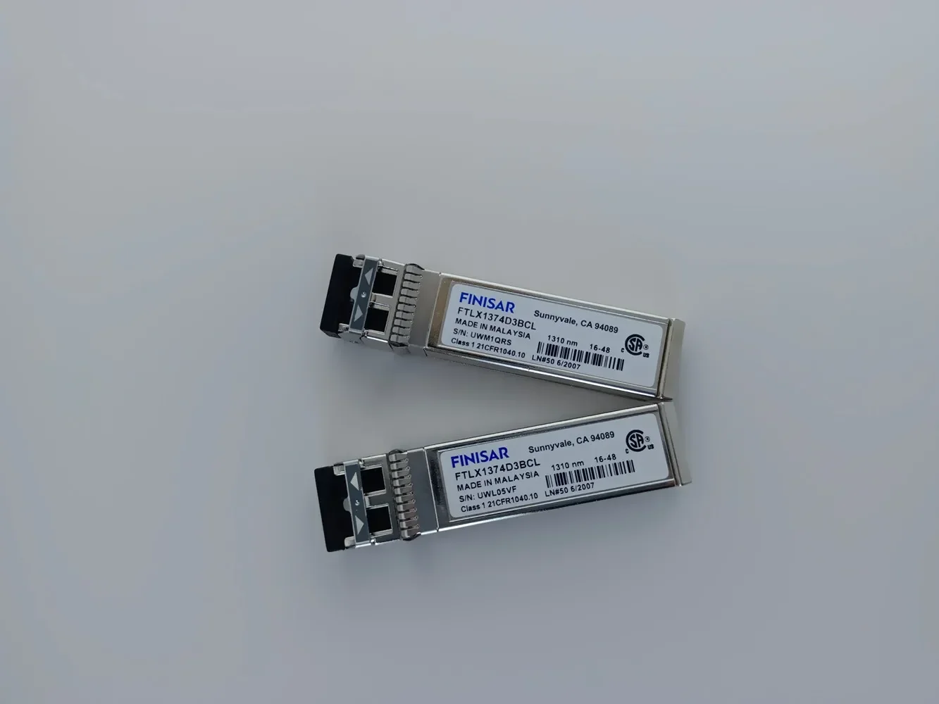 Finisar FTLX1374D3BCL 10G SFP+ 1310NM LRM 1KM Single Module Optical Fiber Transceiver/10g sfp+ network adapter general switch
Finisar FTLX1374D3BCL 10G SFP+ 1310NM LRM 1KM Single Module Optical Fiber Transceiver/10g sfp+ network adapter general switch
