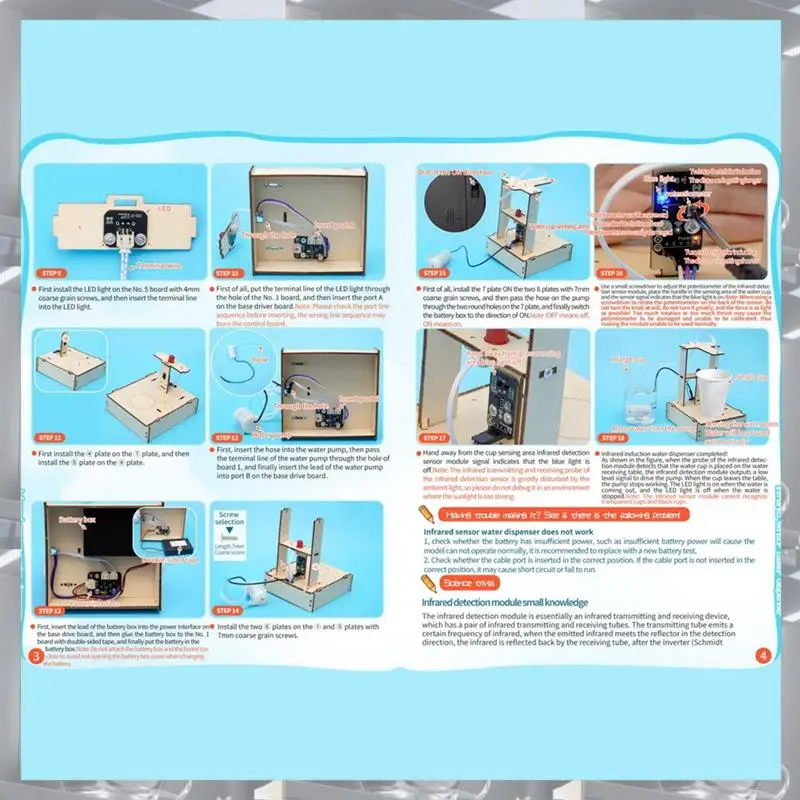 Лидер продаж-DIY инфракрасный датчик диспенсер для воды модель научный экспериментальный набор инструментов для обучения деревянные игры-головоломки, DIY инфракрас
Лидер продаж-DIY инфракрасный датчик диспенсер для воды модель научный экспериментальный набор инструментов для обучения деревянные игры-головоломки, DIY инфракрас