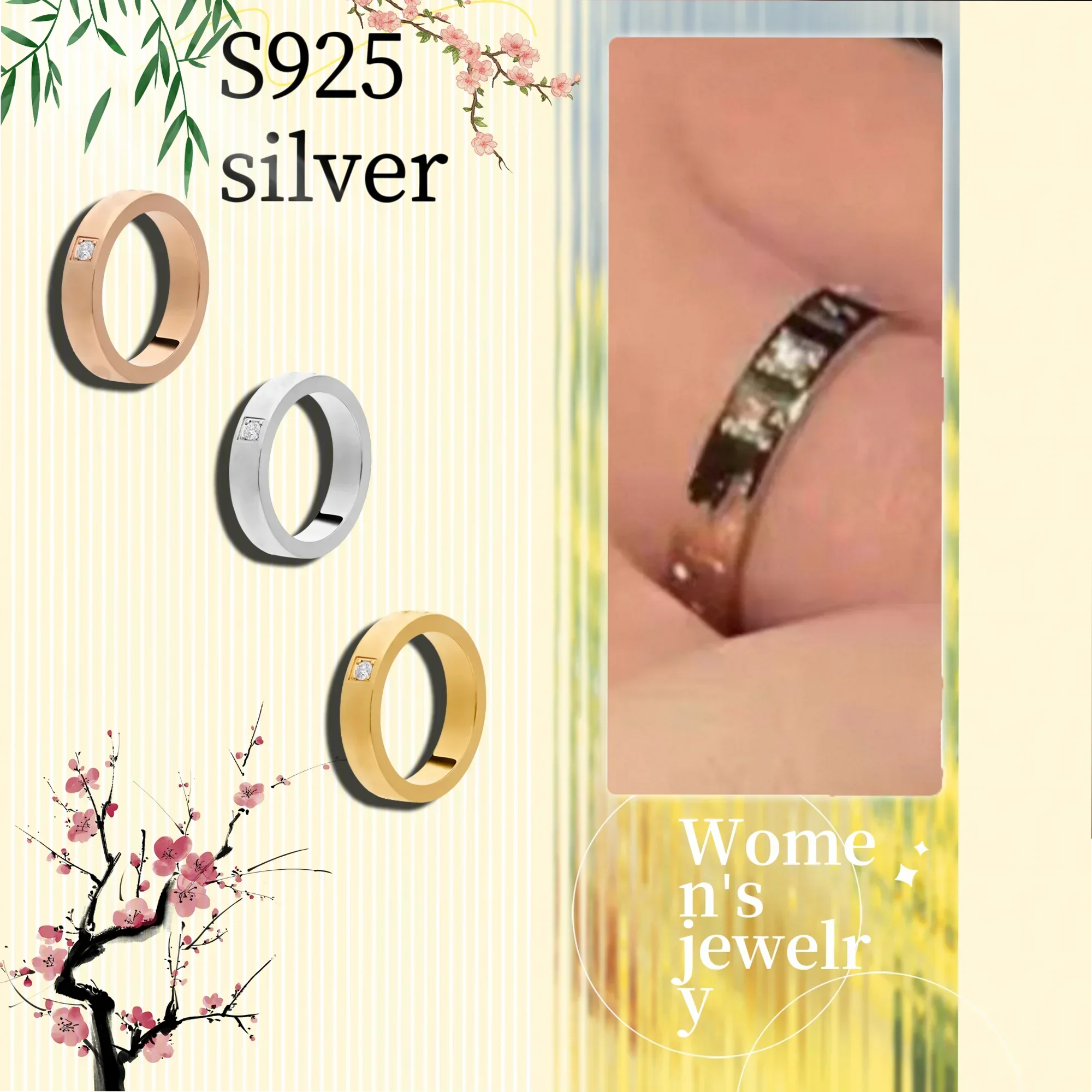 Solid Circle Inlaid Couple's Ring - Pure Silver S925, Luxurious Gift for Girlfriend
Solid Circle Inlaid Couple's Ring - Pure Silver S925, Luxurious Gift for Girlfriend