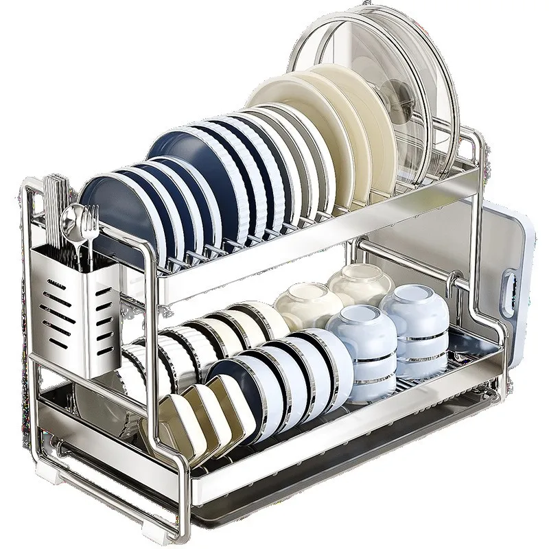 Dish storage rack Kitchen Multifunctional household Drying dish Drain Countertop dish rack Chopsticks box
Dish storage rack Kitchen Multifunctional household Drying dish Drain Countertop dish rack Chopsticks box