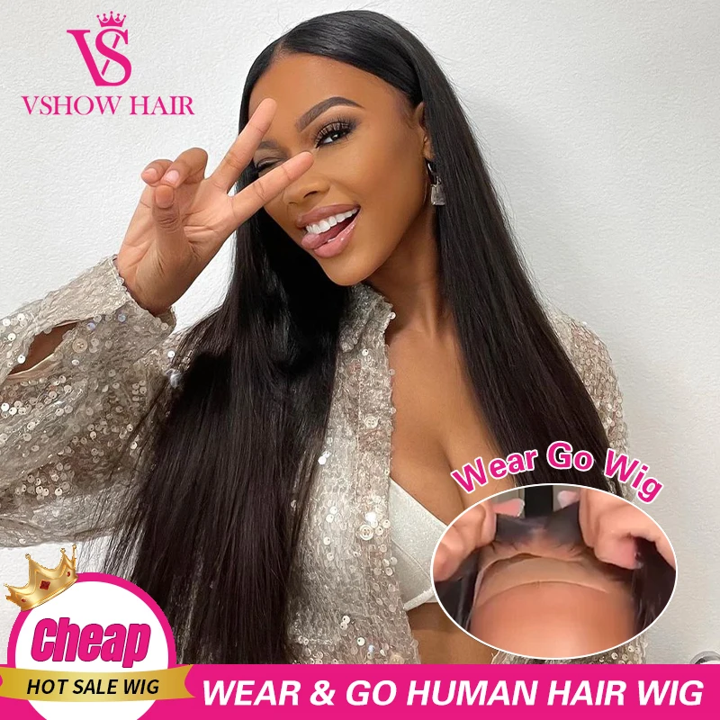 Wear Go Glueless Wig Straight 4x6 HD Lace Closure Wig Human Hair For Women Ready To Wear Pre Cut Pre Plucked Lace Front Wigs
Wear Go Glueless Wig Straight 4x6 HD Lace Closure Wig Human Hair For Women Ready To Wear Pre Cut Pre Plucked Lace Front Wigs