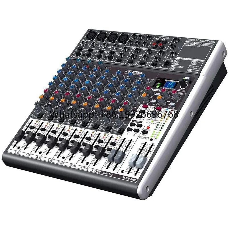 X1622USB 12 Channel USB Stereo Mixing Console with Durable Metal Structure Audio Console Mixer
X1622USB 12 Channel USB Stereo Mixing Console with Durable Metal Structure Audio Console Mixer