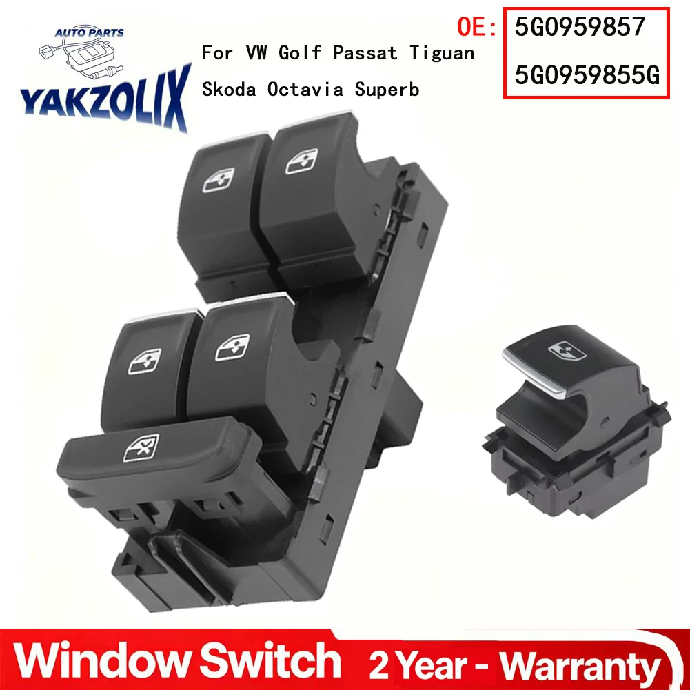 For VW Golf Passat Tiguan Skoda Octavia Superb 2014 - 2018 LHD Power Window Lifter Control Switch Button 5G0959857 5G0959855
For VW Golf Passat Tiguan Skoda Octavia Superb 2014 - 2018 LHD Power Window Lifter Control Switch Button 5G0959857 5G0959855