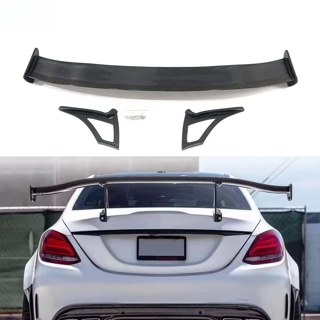 New Carbon Fiber IPE Style Rear Wing Spoiler Carbon Black High Quality Excellent Fitment for C-Class W205 4 Doors 2015+
New Carbon Fiber IPE Style Rear Wing Spoiler Carbon Black High Quality Excellent Fitment for C-Class W205 4 Doors 2015+