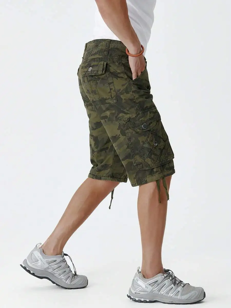 Mens Camo Cargo Shorts Washed Cotton Casual Lightweight Utility Shorts With Flap Pockets For Summer Outdoor Streetwear
Mens Camo Cargo Shorts Washed Cotton Casual Lightweight Utility Shorts With Flap Pockets For Summer Outdoor Streetwear