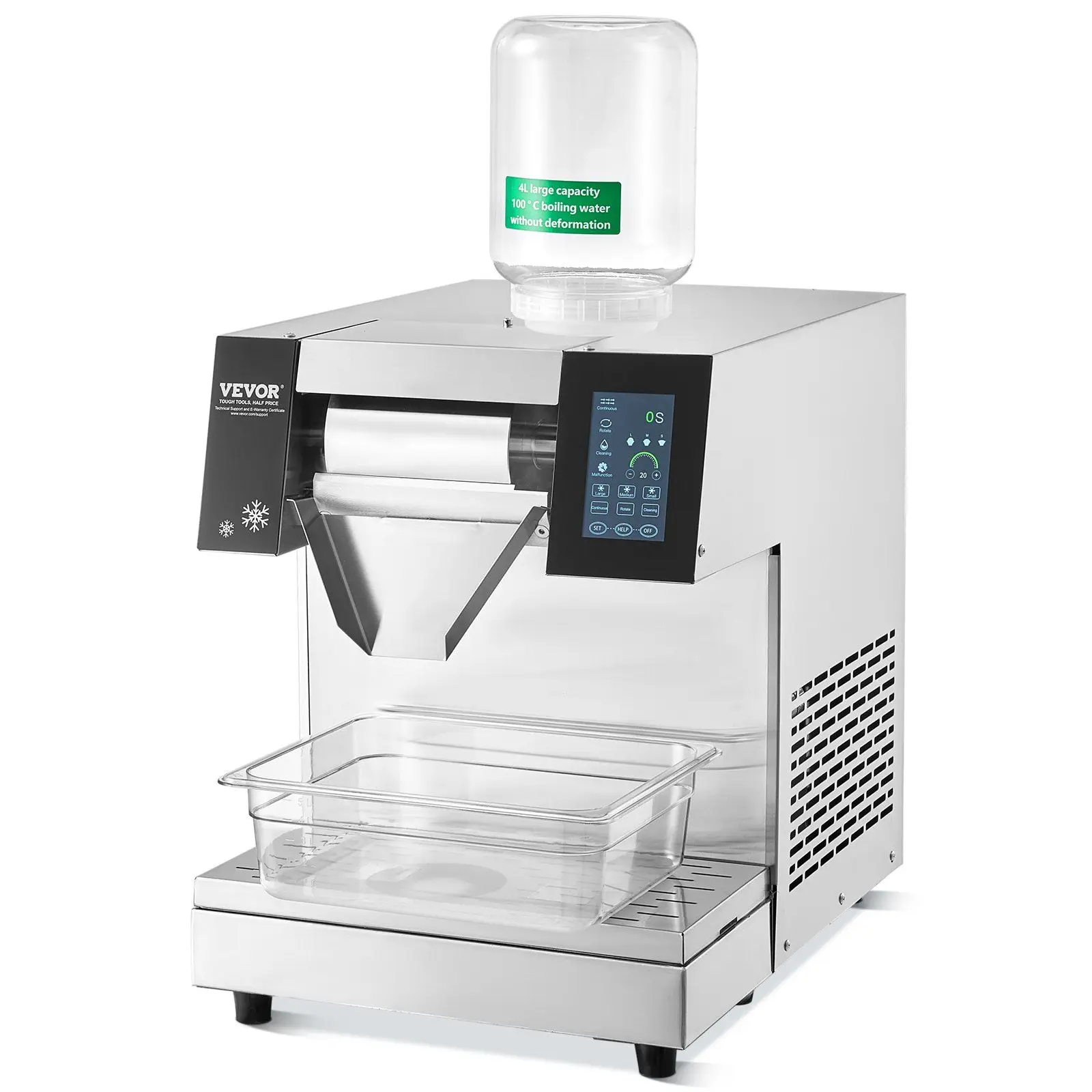 Commercial Stainless Steel 573LBS/24H Snowflake Ice Maker Electric Ice Shaver & Snow Cone Machine
Commercial Stainless Steel 573LBS/24H Snowflake Ice Maker Electric Ice Shaver & Snow Cone Machine