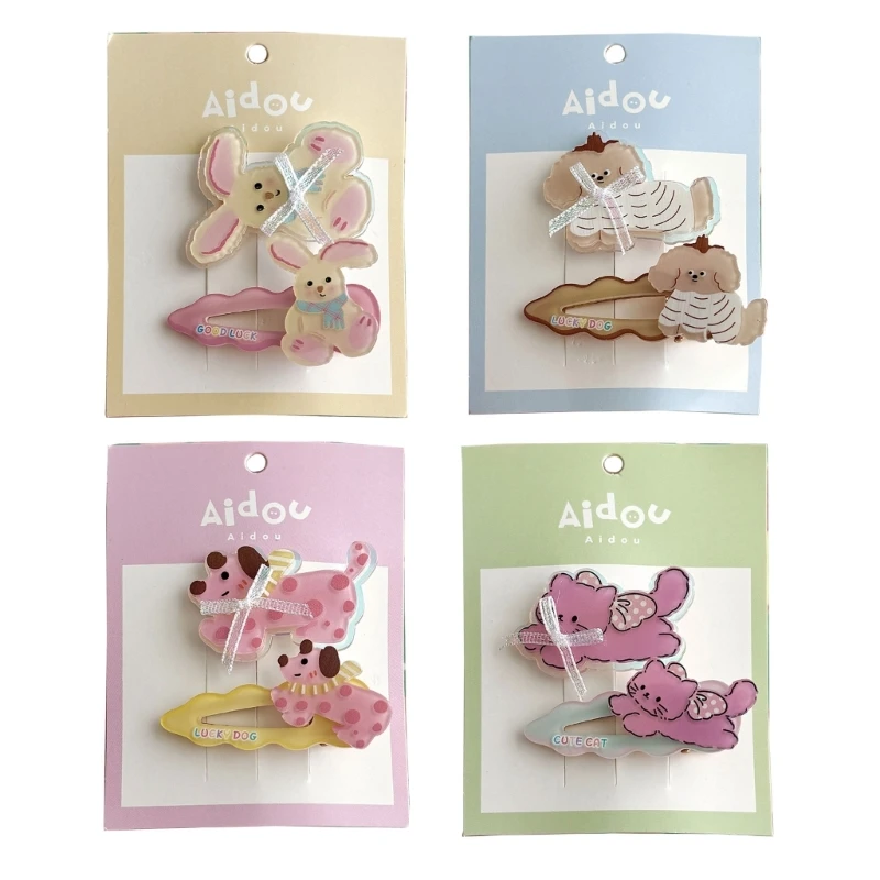 Set Of 2 Sweet Cartoon Animal Hairpins Stylish Hair Barrettes Accessories For Girls Baby Great For Special Occasion 15UB
Set Of 2 Sweet Cartoon Animal Hairpins Stylish Hair Barrettes Accessories For Girls Baby Great For Special Occasion 15UB