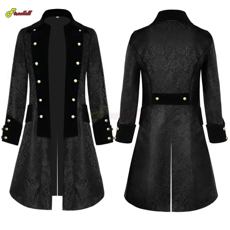 Men's Steampunk Vintage Tailcoat Jacket Gothic Victorian Frock Coat Uniform Halloween Costume Male Jacquard Velvet Tuxedo Jacket
Men's Steampunk Vintage Tailcoat Jacket Gothic Victorian Frock Coat Uniform Halloween Costume Male Jacquard Velvet Tuxedo Jacket