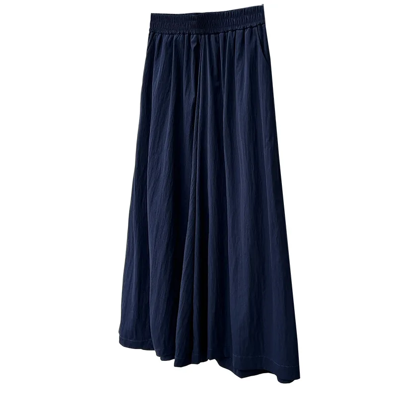2026 Summer Plus Size Elastic High Waist SkirtPants Wide Leg Nine Points Loose Slimming Casual Culottes For Curvy Ladies 2629
2026 Summer Plus Size Elastic High Waist SkirtPants Wide Leg Nine Points Loose Slimming Casual Culottes For Curvy Ladies 2629