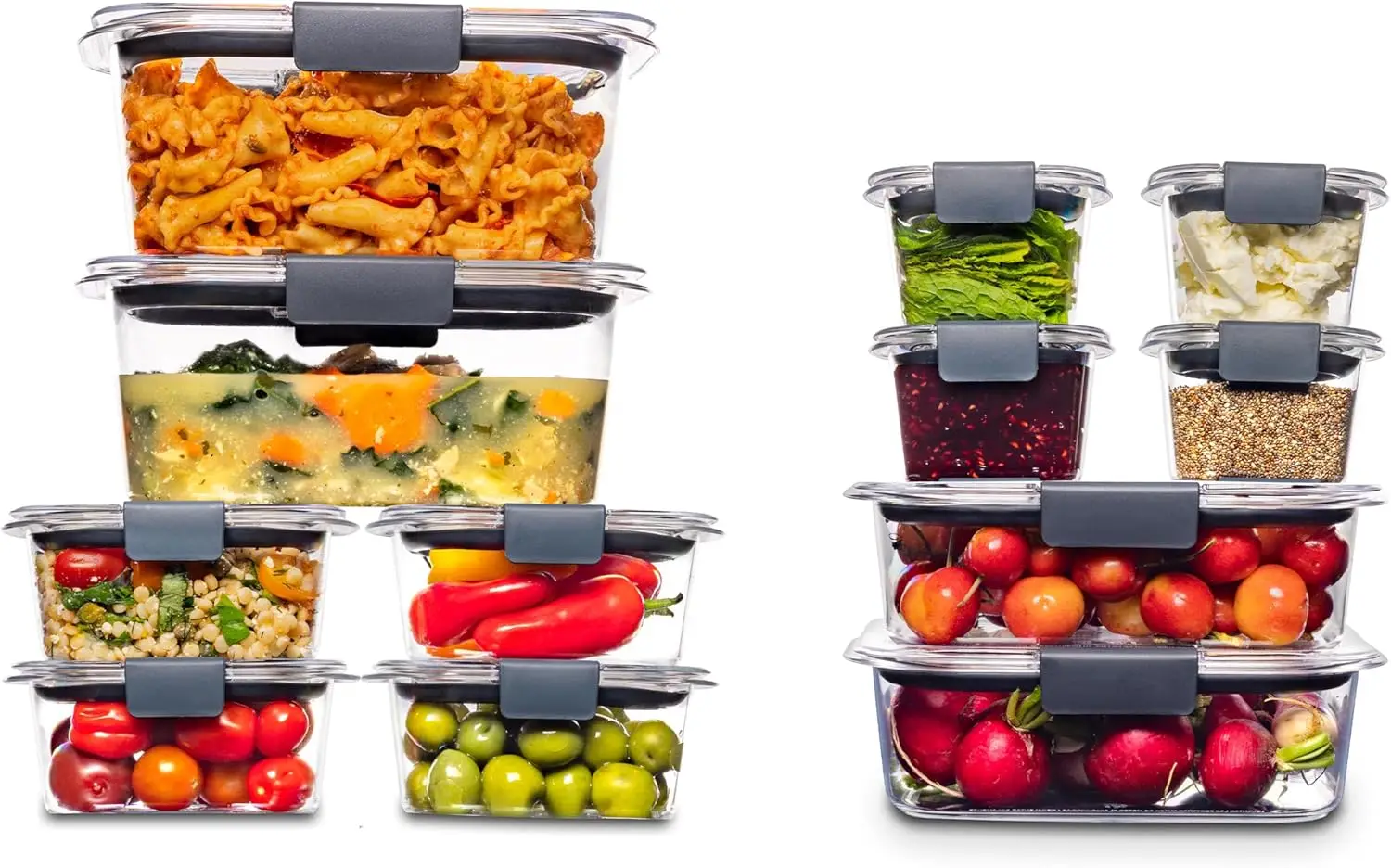 Герметичные контейнеры для хранения продуктов Brilliance без BPA, набор из 24 предметов, легко для приготовления еды, обеда и остатков
Герметичные контейнеры для хранения продуктов Brilliance без BPA, набор из 24 предметов, легко для приготовления еды, обеда и остатков