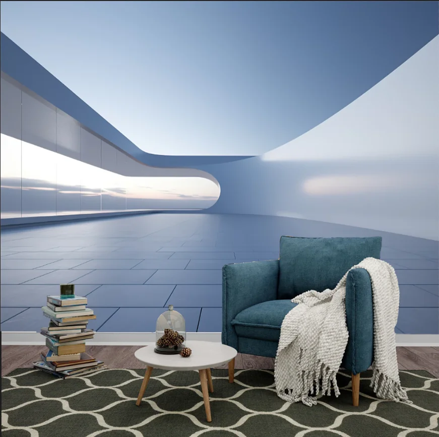 Customized size wallpaper, European style minimalist corridor space extension mural, living room bedroom background decoration
Customized size wallpaper, European style minimalist corridor space extension mural, living room bedroom background decoration