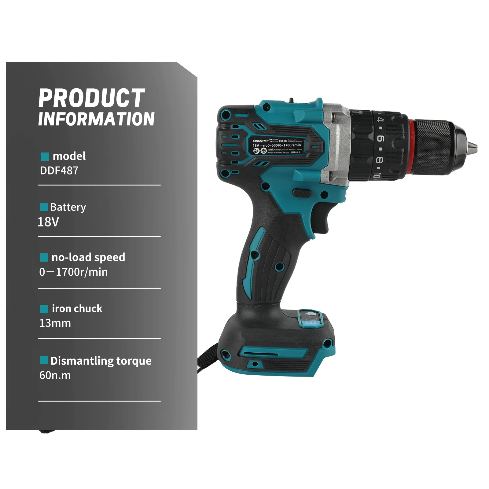 Бесщеточный ударный шуруповерт Superpan 20+3 с крутящим моментом 700 Н·м, 13 мм, аккумуляторный, для DIY, совместим с аккумуляторами Makita 18В
Бесщеточный ударный шуруповерт Superpan 20+3 с крутящим моментом 700 Н·м, 13 мм, аккумуляторный, для DIY, совместим с аккумуляторами Makita 18В