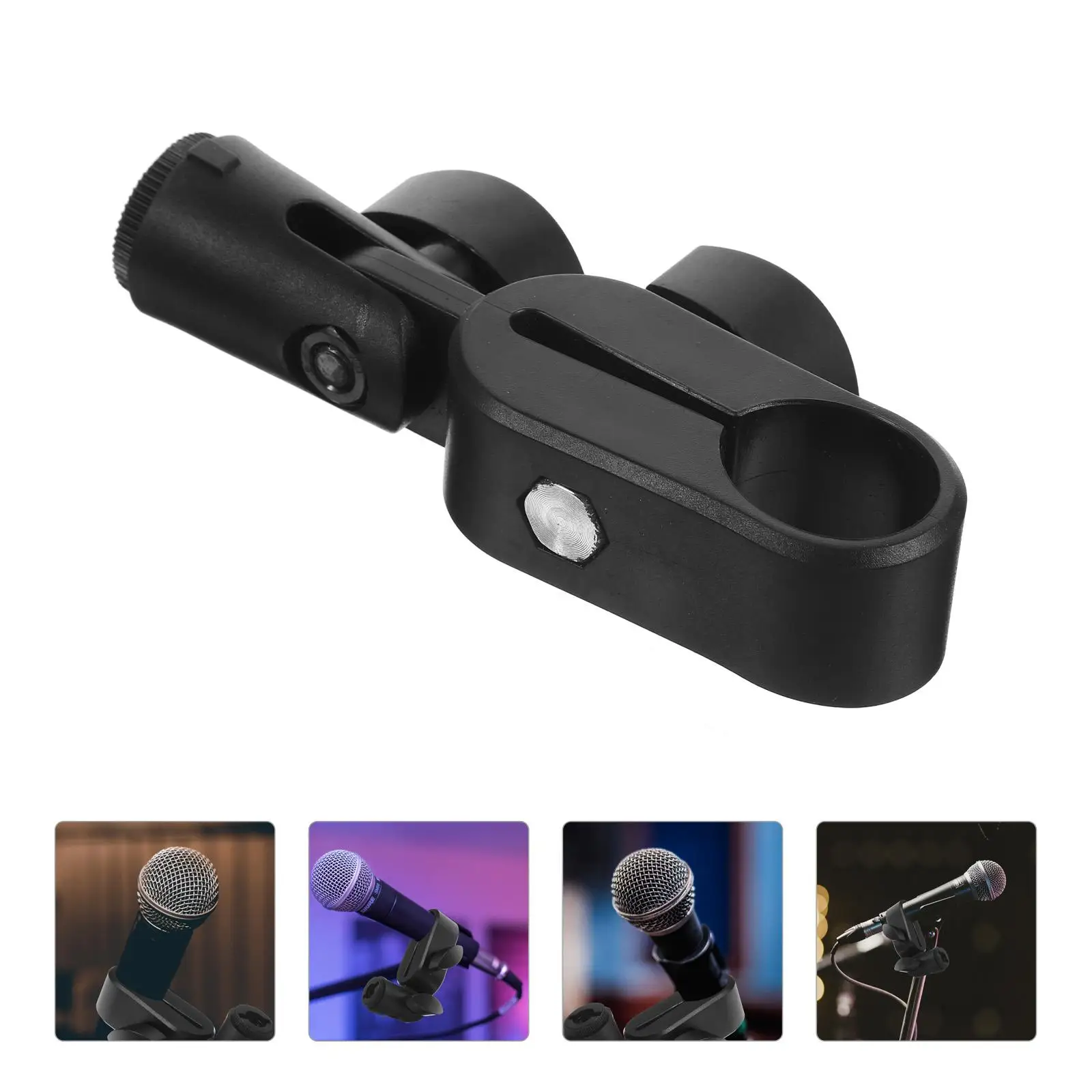 Microphone Stand Clips for Handheld Mics Durable Plastic Rotation Clamp Mic Holder Shock Mount Recording Live Streaming
Microphone Stand Clips for Handheld Mics Durable Plastic Rotation Clamp Mic Holder Shock Mount Recording Live Streaming