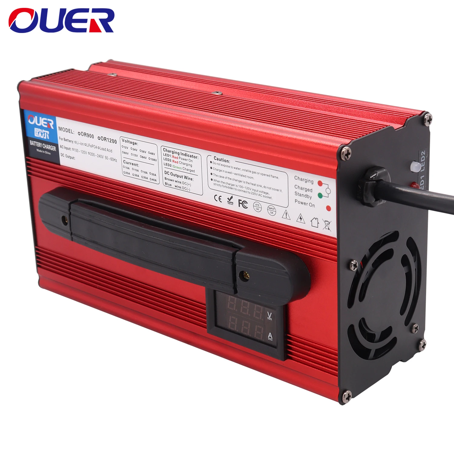 48V 15A Lead Acid Charger With Handle And Digital Display For 48V Lead Acid Battery
48V 15A Lead Acid Charger With Handle And Digital Display For 48V Lead Acid Battery