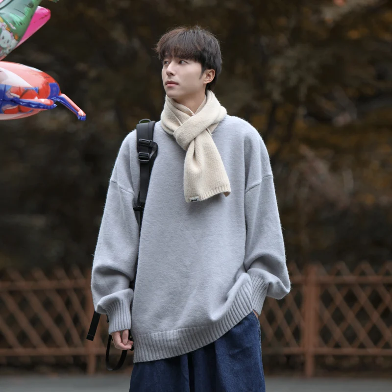 Мужской трикотажный свитер с высоким воротником и флисовой подкладкой, зимний повседневный свободный крой, удобный внутренний слой, модный свитер
Мужской трикотажный свитер с высоким воротником и флисовой подкладкой, зимний повседневный свободный крой, удобный внутренний слой, модный свитер