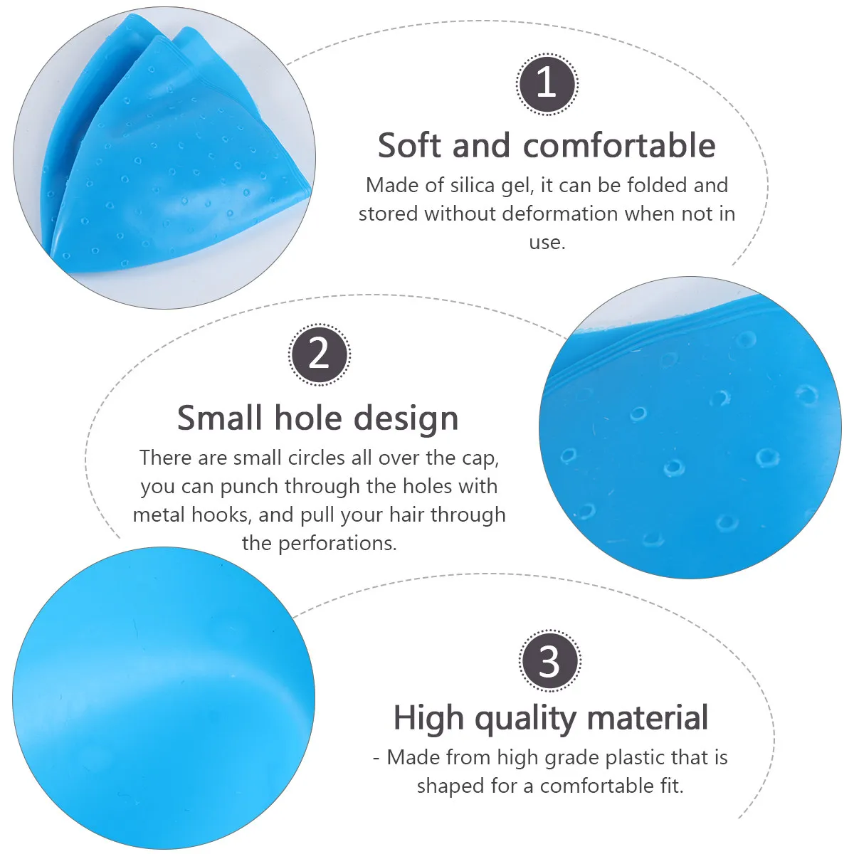 Silicone Blue Hair Dye Cap Hair Coloring Tool for Barber Salon Highlights Needle Punching Dyeing Color Tool Dyeing Color Cap
Silicone Blue Hair Dye Cap Hair Coloring Tool for Barber Salon Highlights Needle Punching Dyeing Color Tool Dyeing Color Cap