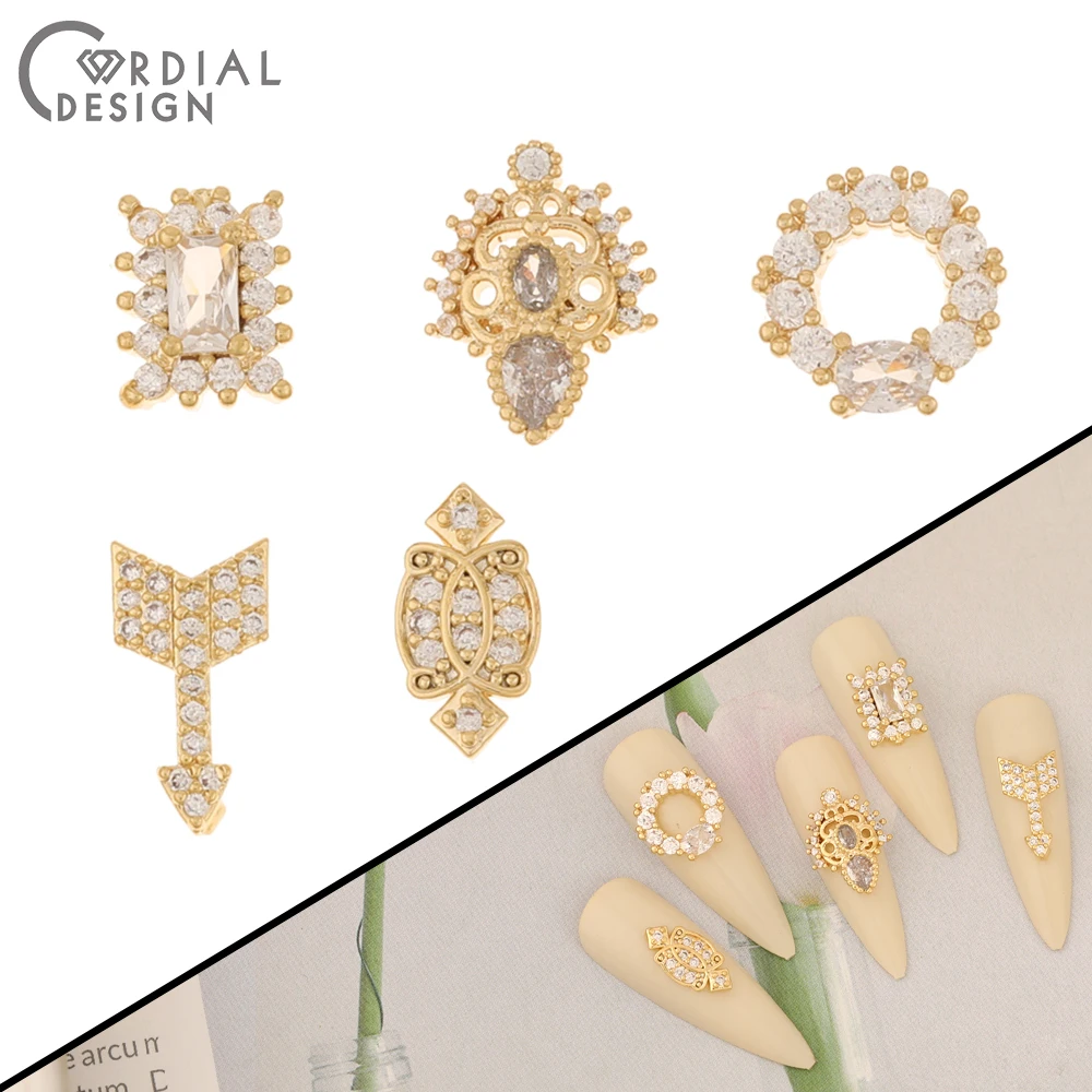 Cordial Design 50Pcs Cubic Zircon/Genuine Gold Plating/DIY Fingernail Accessories/Jewelry Findings & Components/Multi Shapes
Cordial Design 50Pcs Cubic Zircon/Genuine Gold Plating/DIY Fingernail Accessories/Jewelry Findings & Components/Multi Shapes